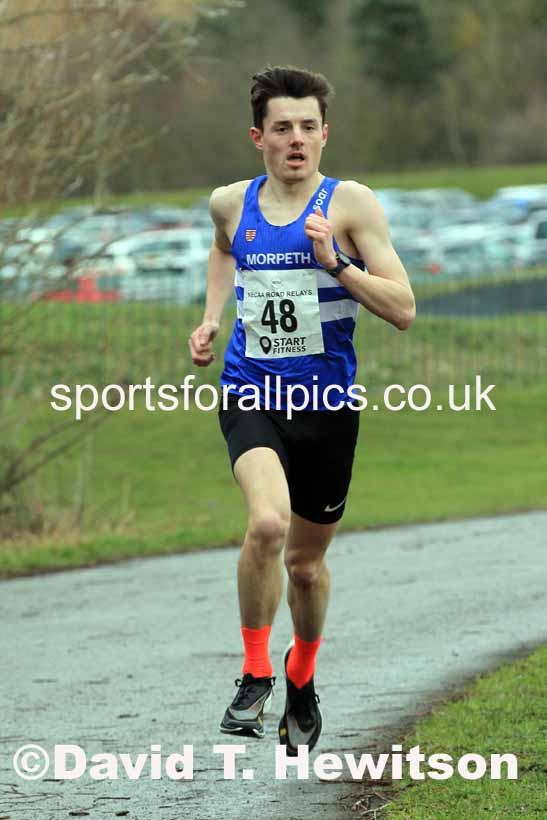 Senior Men and Veterans (Over 40s), 2023 NECAA Royal Signals Relays, Hetton le Hole, County Durham. Photo: David T. Hewitson/Sports for All Pics